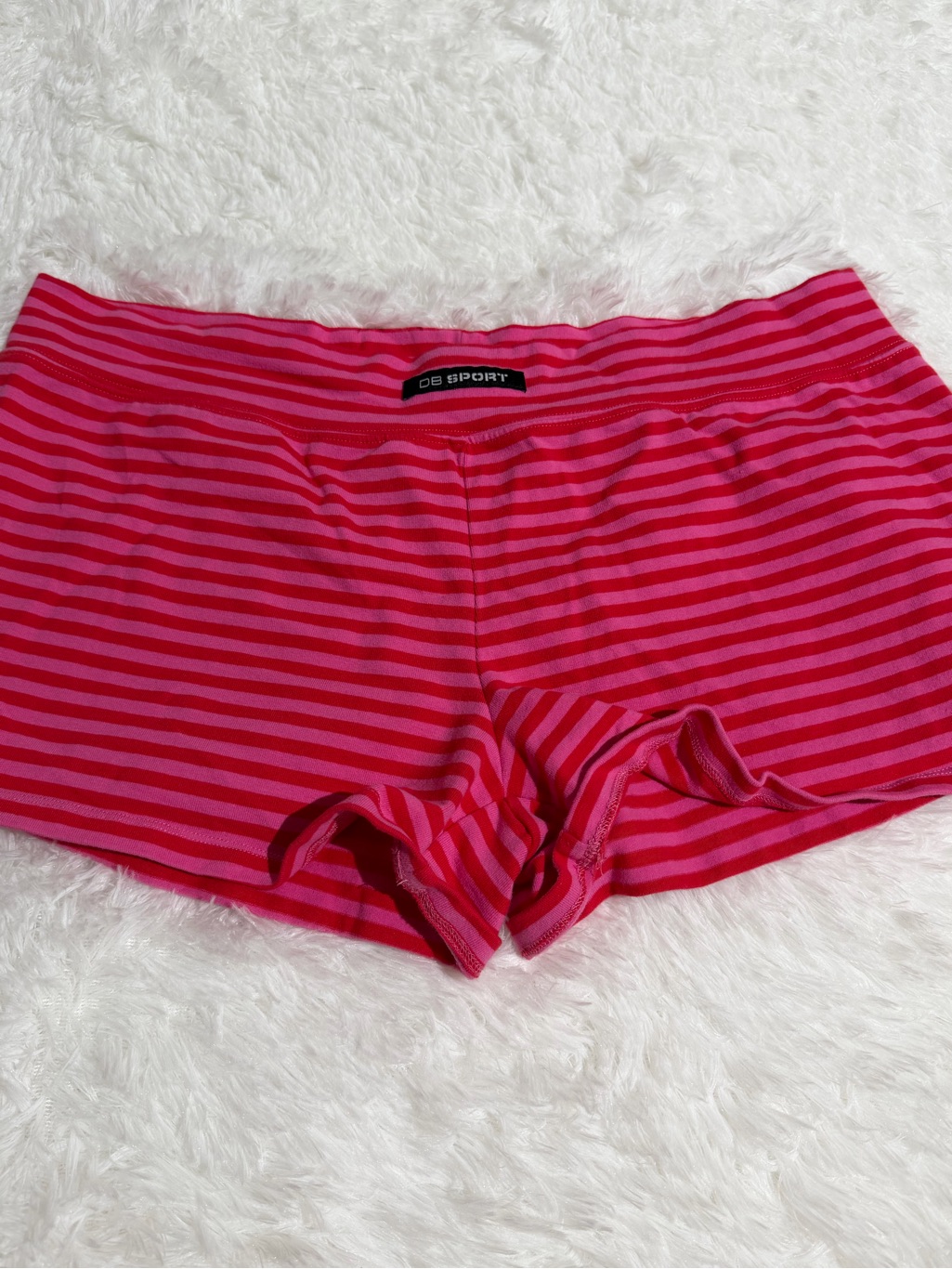 Dairy Boy Xl/Xxl Striped The Big Tee Mini Short Pink Picnic Stripe Matching Set — image 8 of 8